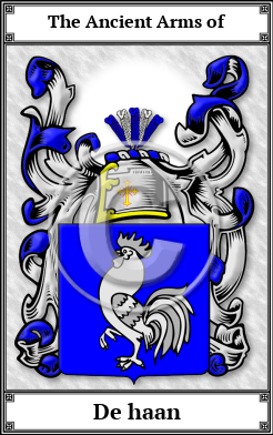 De haan Family Crest Download (JPG)  Book Plated - 150 DPI